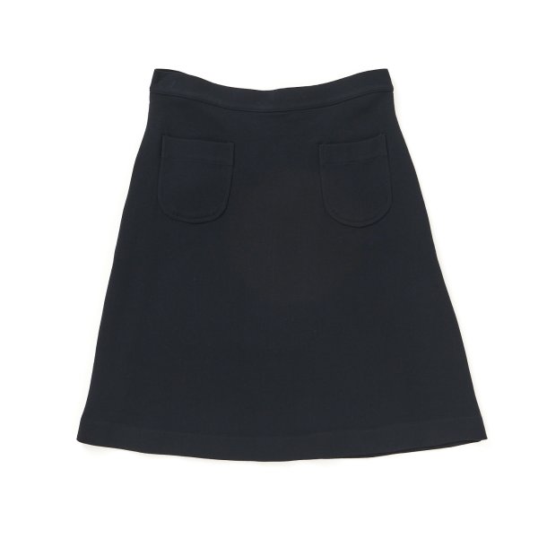 Nederdel med lomme marine