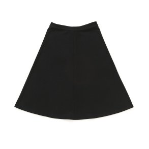 Nederdel rund sort uld