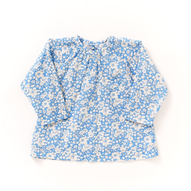  Bluse bl sommer blomster