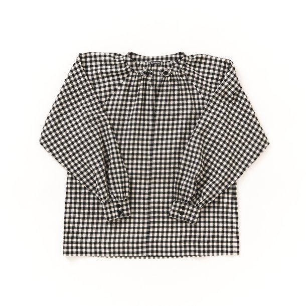  Bluse m dobbelt knap tern