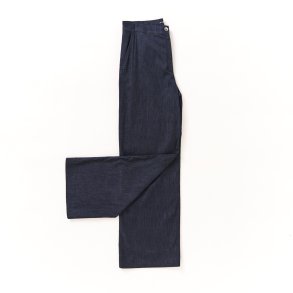   Bukser m vidde ben mrk denim