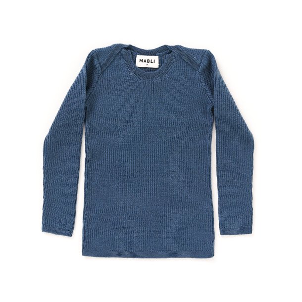  Mabli rib uld azur bl