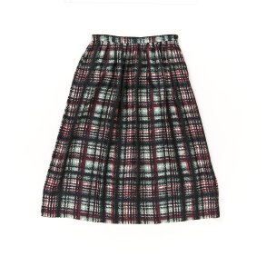 Silke nederdel aubergine