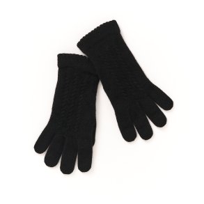  handsker sort cashmere