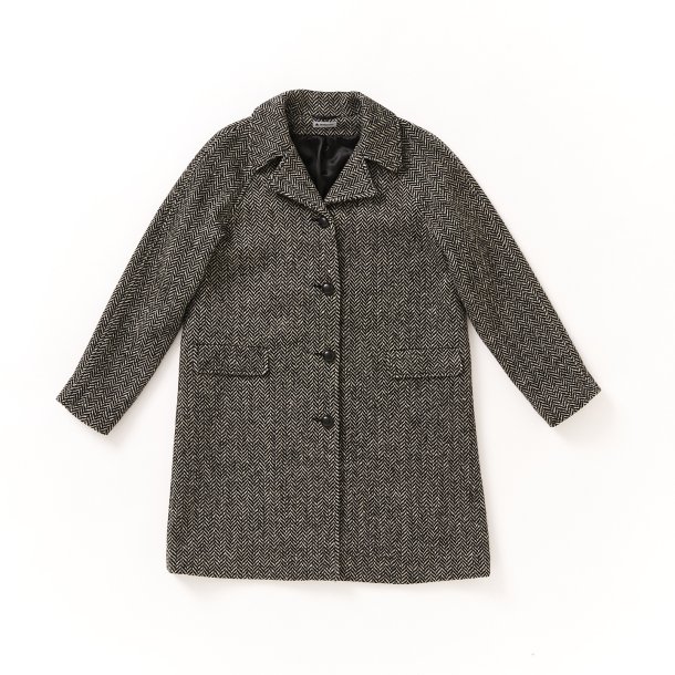  Frakke med raglan sildeben uld 