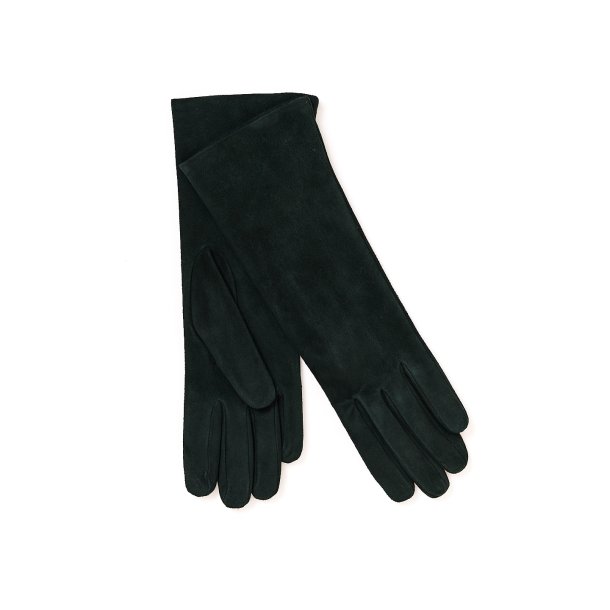   handsker smaragd  ruskind med cashmere foer