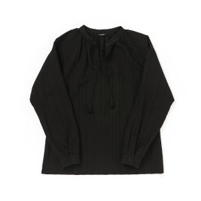 Bluse med kvast sort