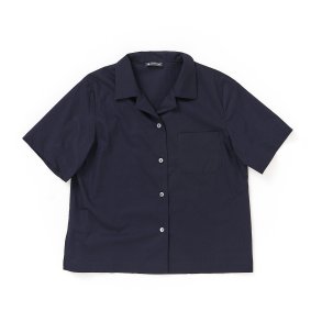  Organic skjorte med lomme midnats bl