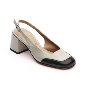    Pomme D'or sling back m hl sort/gr