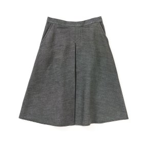   Nederdel med lg gr denim