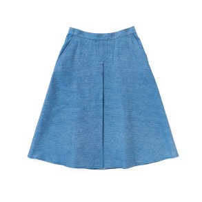  Nederdel med lg bl denim