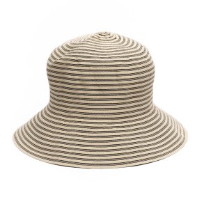 Sommerhat elfenben med striber