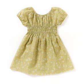   Elastik kjole gule sommer blomster