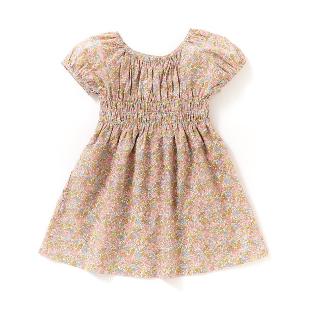   Elastik kjole rosa sommer blomster Liberty