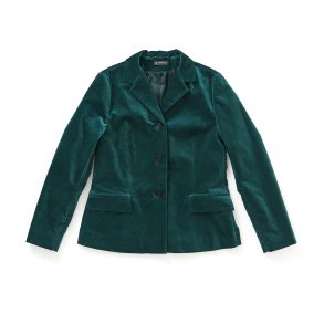  Blazer smaragd grn velour
