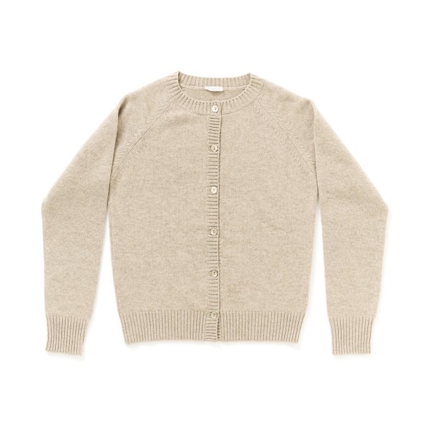 100% cashmere cardigan havre