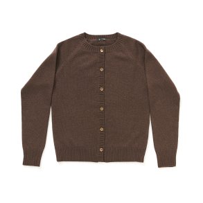  100% cashmere cardigan chokolade