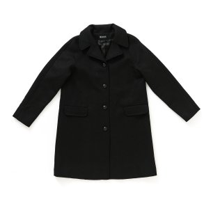   Frakke med raglan sort uld mohair