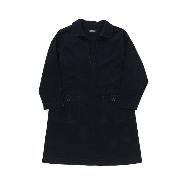 Kjole i japansk fjjl med struktur marine