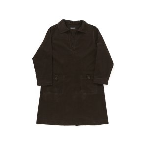 Kjole i japansk fjjl med struktur mocca