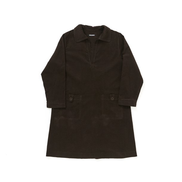 Kjole i japansk fjjl med struktur mocca