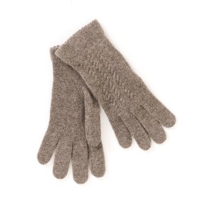 handsker taupe cashmere