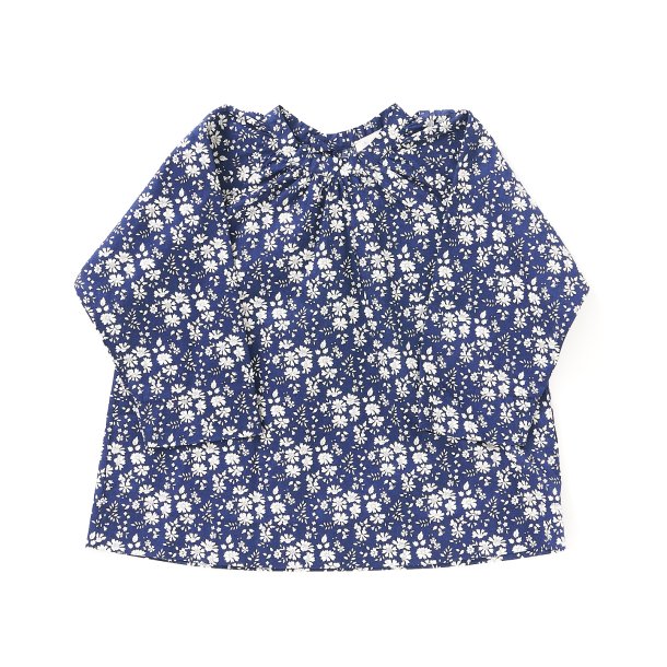  Bluse blomster marine Liberty