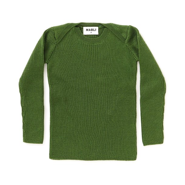  Mabli rib uld grsgrn