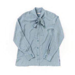 Organic bindebnds silkeskjorte isbl