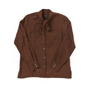 Organic bindebnds silkeskjorte valnd