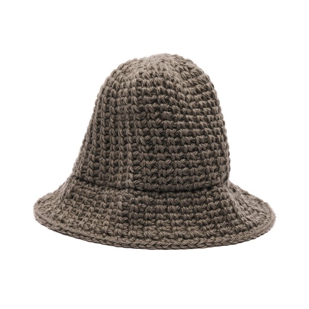 Hue  hndstrikket gr uld