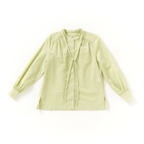  Skjortebluse med bindebnd bergamotte 