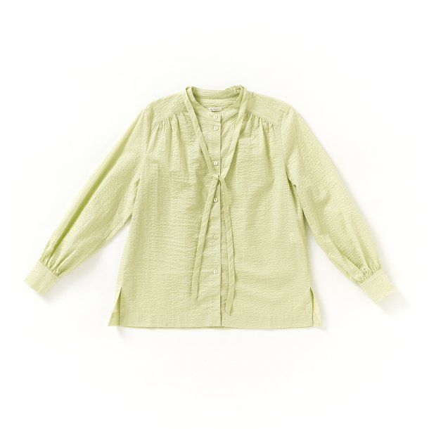  Skjortebluse med bindebnd bergamotte 