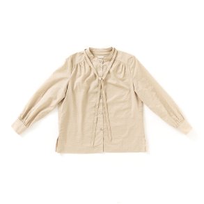  Skjortebluse med bindebnd havre