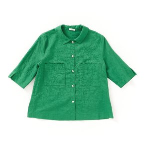  Sommerskjorte med lommer grsgrn