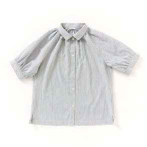   Sommerskjorte striber lys bl