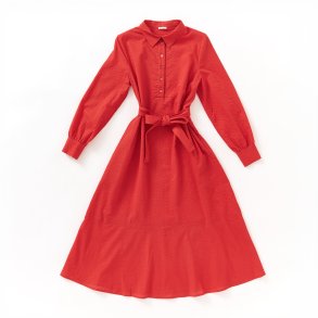   Kjole med struktur rd