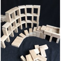 Egetrsklodser - 20x40x80 mm, 120 stk lse