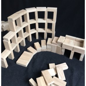 Egetrsklodser - 20x40x80 mm, 120 stk lse