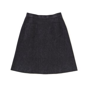 Nederdel med lomme organic denim