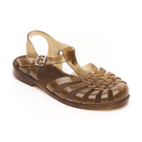   Badesandal gylden brun