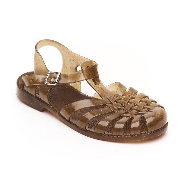   Badesandal gylden brun