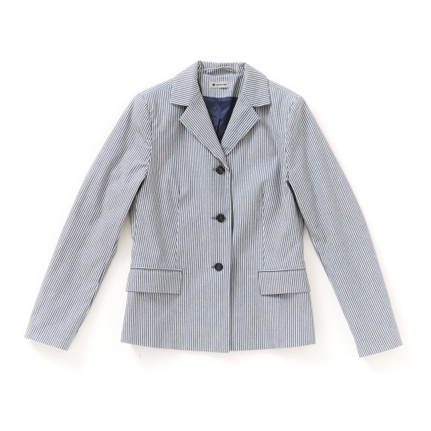  Blazer stribet denim
