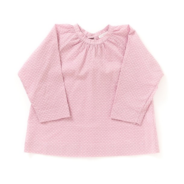   Bluse japanske prikker orkid�