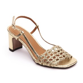 Rivecour flet sandal guld