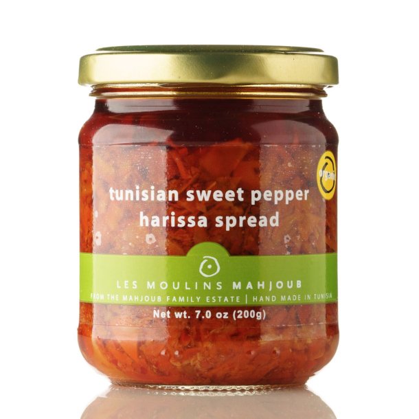 Organic Tunesian sweet pepper harissa spread, 200g