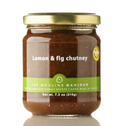 Organic fig and lemon chutney, 210g