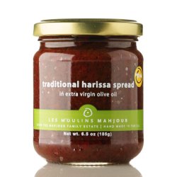 Organic traditional harissa spread in ex virgin olive oil, 185 g (middel strk harissa)