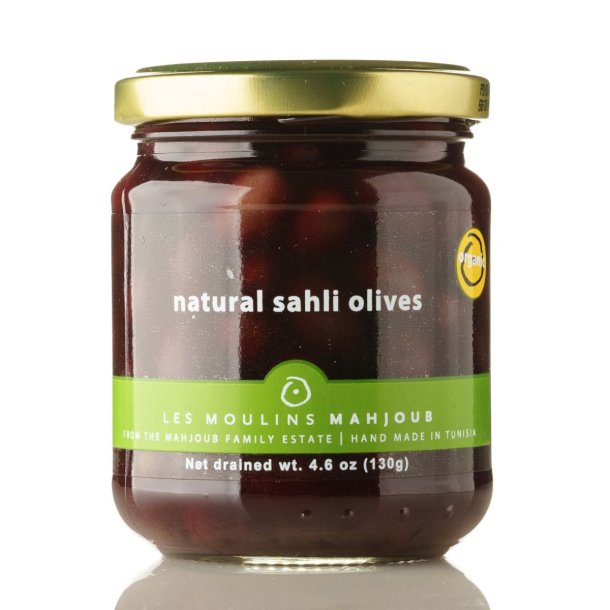 Organic Natural sahli olives, 130 g