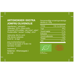 Organic artichokes in extra virgin olive oil, 300g